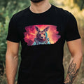 Mens Kangaroo Astronaut Print Cotton T-Shirt Size XS to 5XL