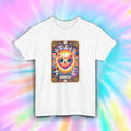 Cat Lover Shirt Cute Kawaii Heart Eyes Kitten Tarot Graphic Tee S-5XL