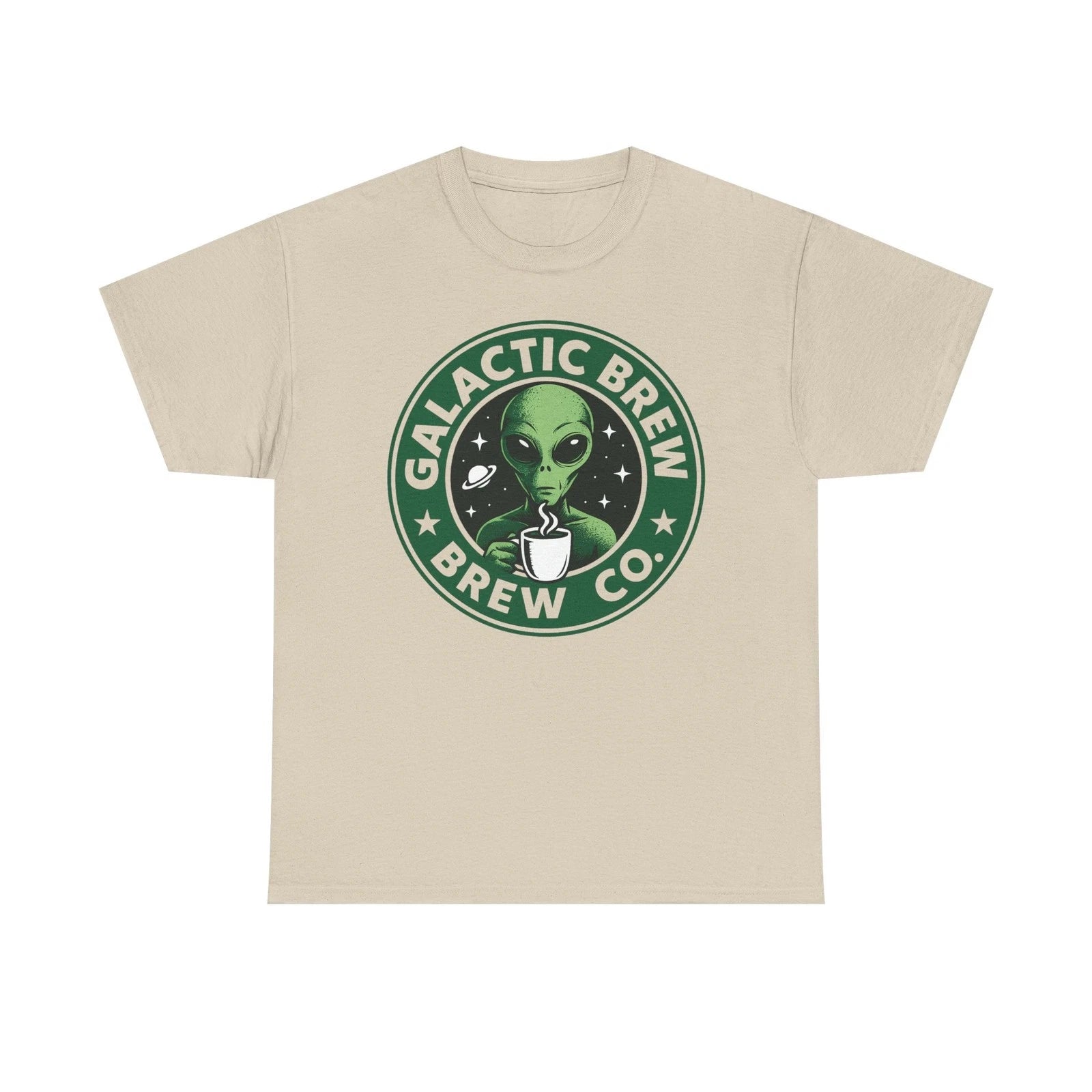 Galactic Brew Alien Coffee Logo Tee | Space Coffee Shirt
