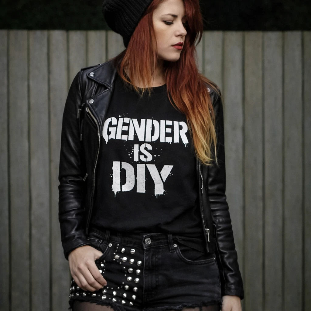 Gender Is DIY T-Shirt pUnK Gender Queer