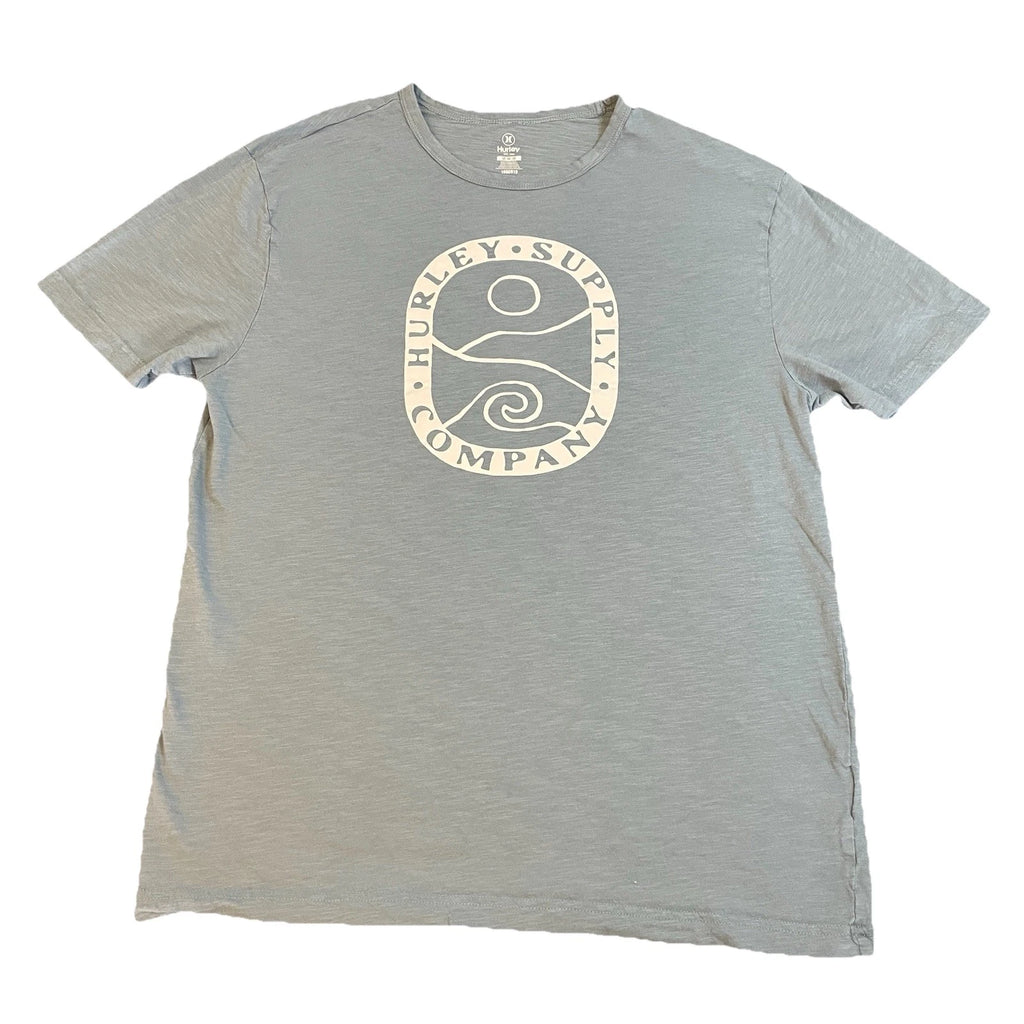 Vintage Hurley Supply Co T-Shirt Men’s Medium Blue/White Logo Skate Surf Hipster