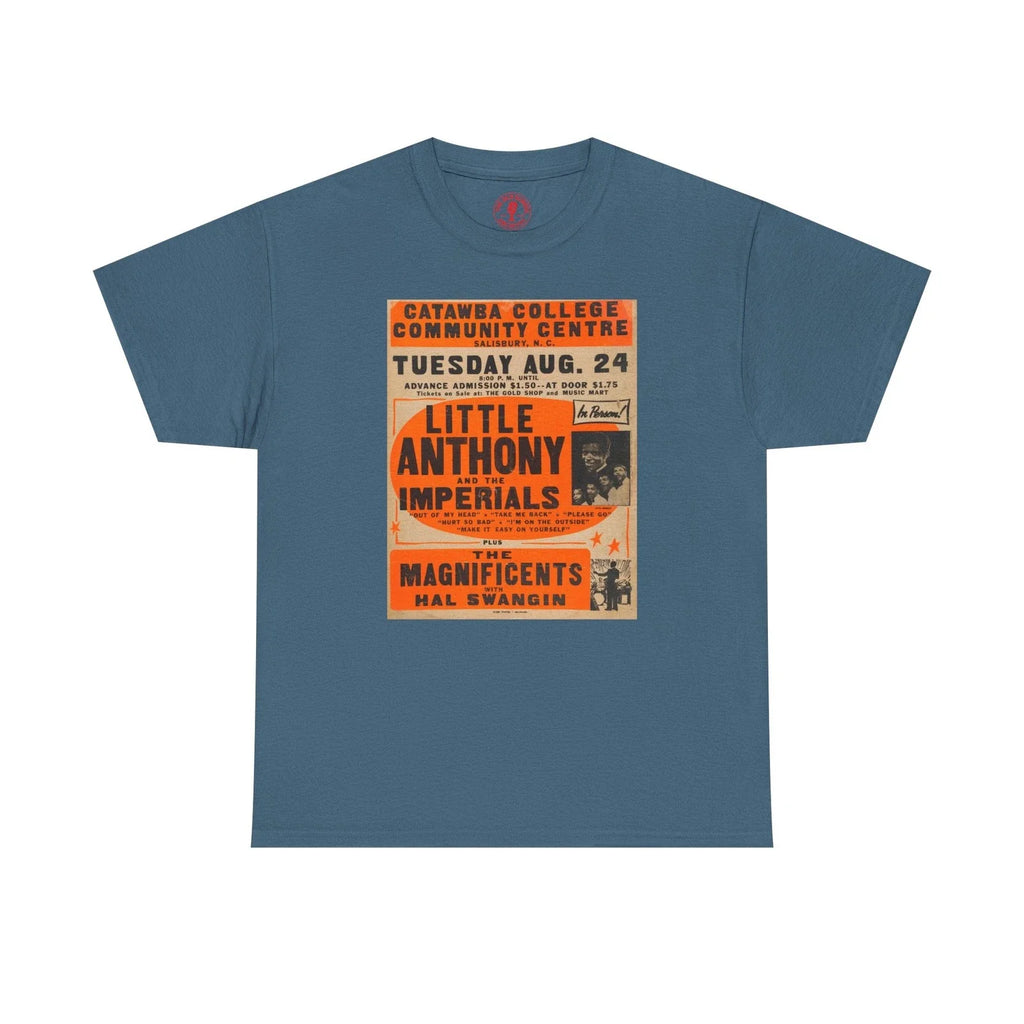 Vintage Retro Marquee Concert T Shirt Little Anthony Imperials Magnificents
