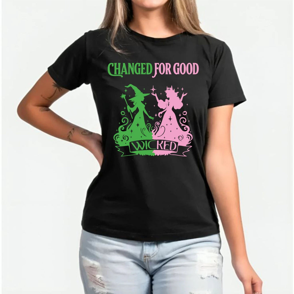 Wicked Change For Good Shirt, Defy Gravity Broomstick Magic Wicked  Fans Tee Top