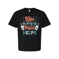 Life Happens Coffee Helps Graphic Tee Unisex Short Sleeve T Shirt Design For Cof