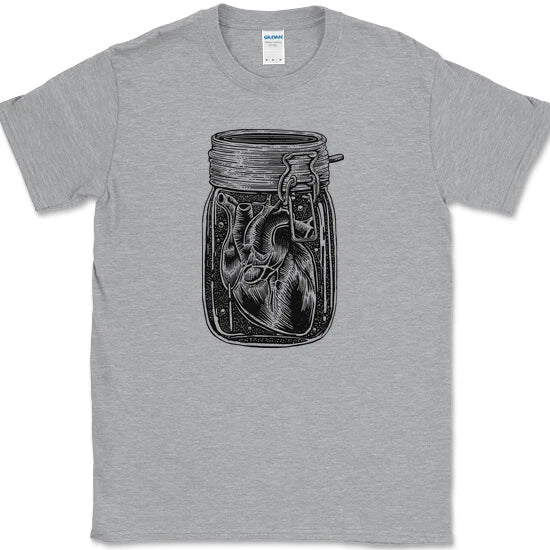 Jar of Heart T-Shirt Trendy Graphic Gift Novelty Tee