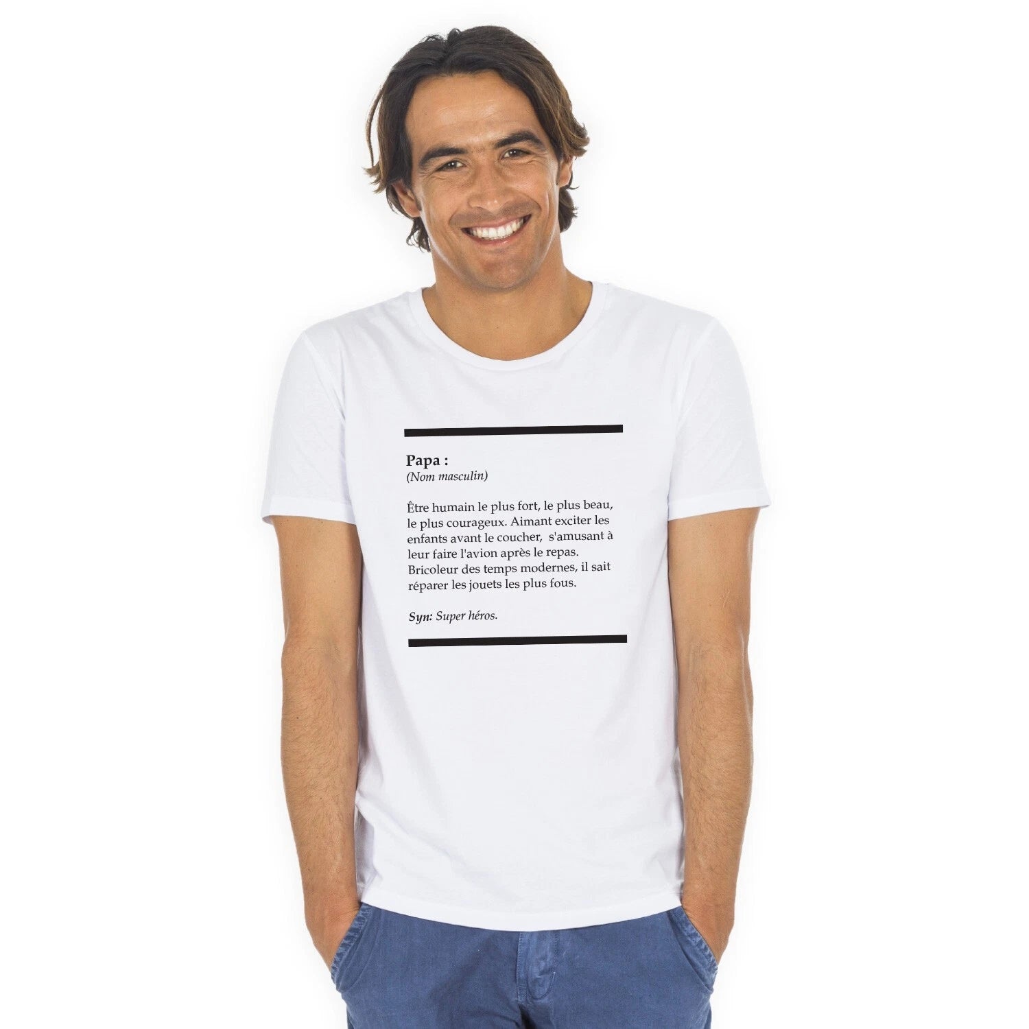 Men's Short Sleeve T-Shirt White, DEFINITION DAD