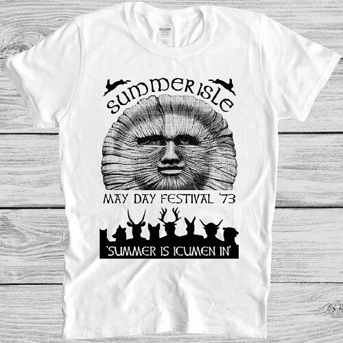 Summerisle Festival T Shirt May Day 70s The Wickerman Retro Tee M29