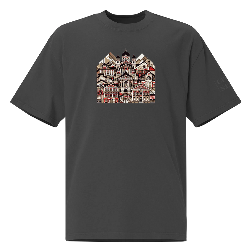 Oversized faded t-shirt (AUSTRIA)