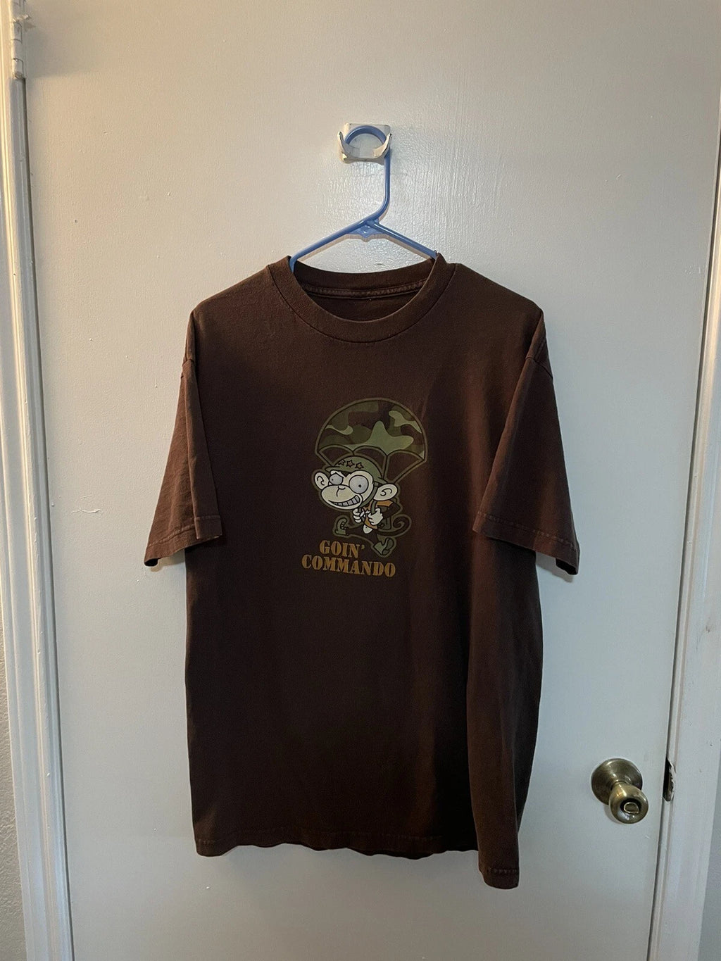 Y2K Go Commando Monkey T-shirt Size Large
