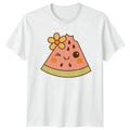 Cute Watermelon Slice Summer Food Mens T-Shirt Womens Tee Graphic