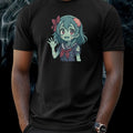 Mens Zombie Anime Girls Theme Cotton T-Shirt Size XS to 5XL
