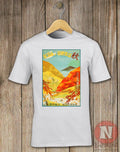 Japanese travel poster t-shirt Aesthetic japanese classic 1930's art