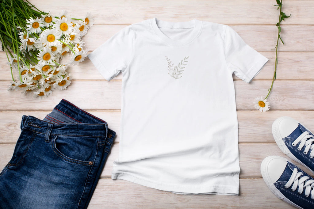 Minimalist Fern T Shirt Watercolour Fern Nature T shirt Fern Leaves T shirt