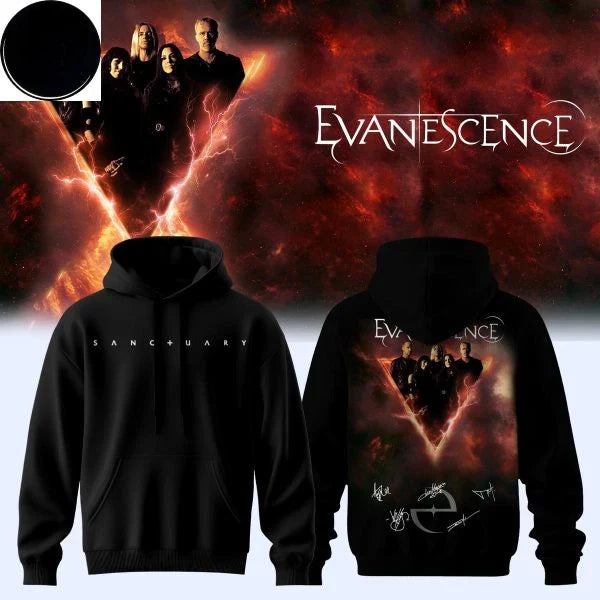 Evanescence World Tour 2026 Signature Hoodie T-Shirt
