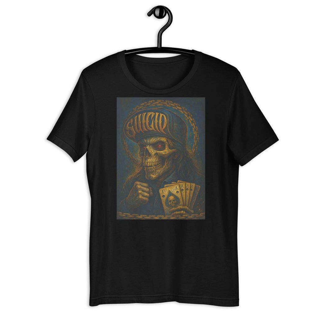 Chicano Skull Suicidal Ace Cards Gambler Street Art Dark Style