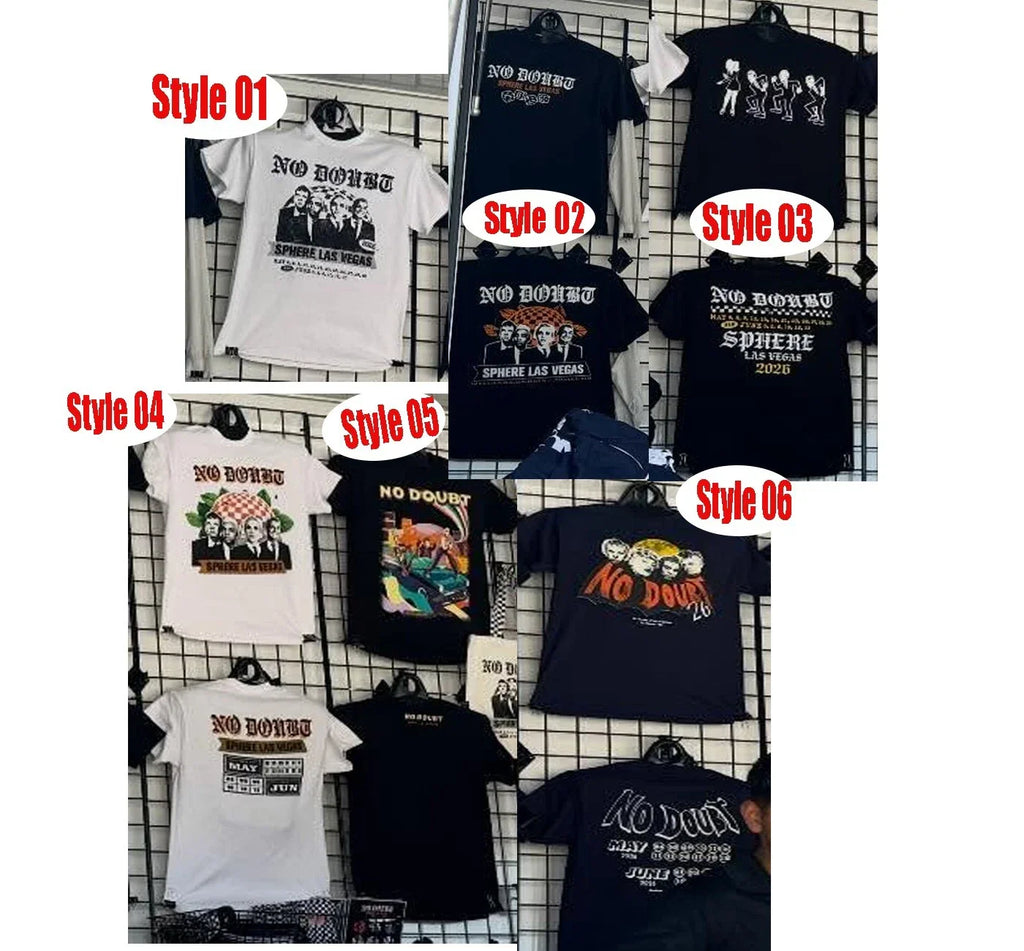 No Doubt May 6 & 9 2026 Sphere Las Vegas NV - MERCH Shirt Reprint