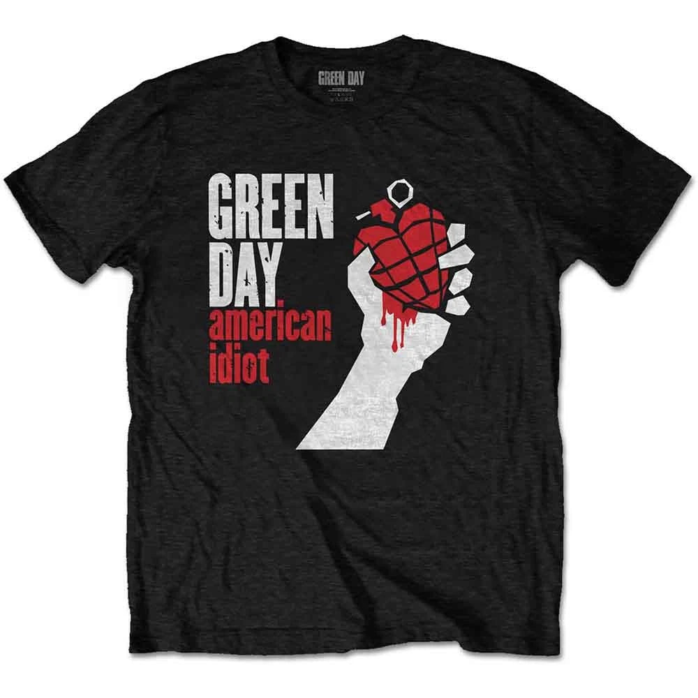 Green Day American Idiot T-Shirt Unisex Black  New & Official Merchandise