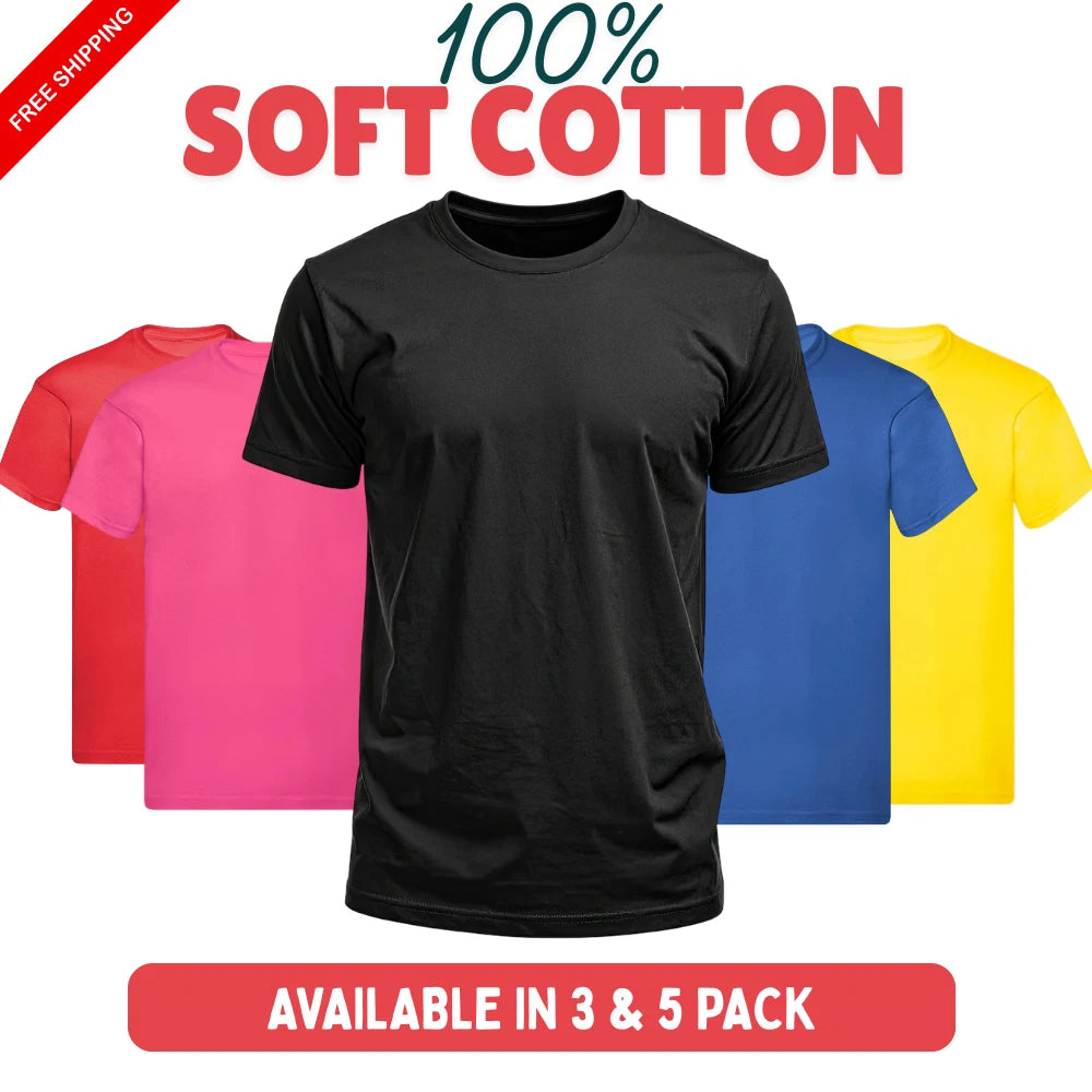 Fruit Bloom Mens Womens T Shirts 100% Cotton Plain Short Sleeve Blank Tee Shirt