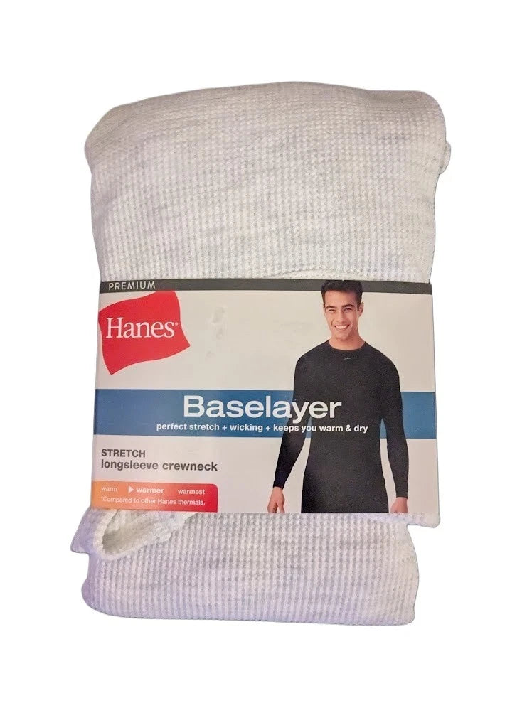 Hanes Men's Waffle Knit Thermal Shirt Long Sleeve