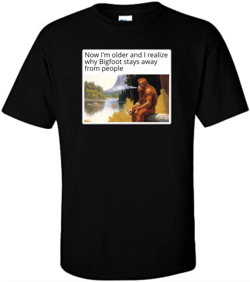 Funny Big Foot Meme T-shirts Size S - 2XL Black  Meam
