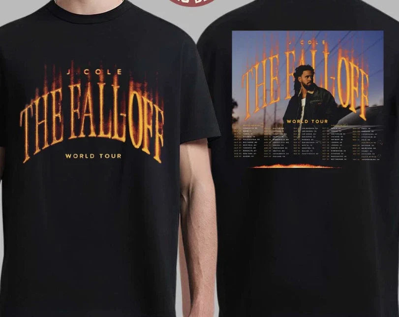 Cole Fall Off World Tour 2026 Schedule Dates Two Sided Tee (1)