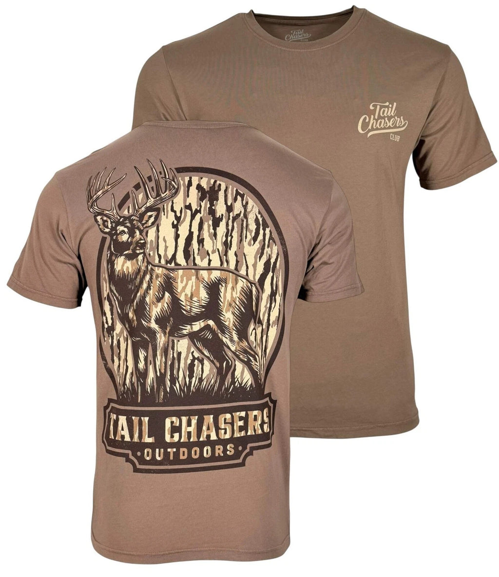 Tail Chasers Club Men’s T-shirt Deer Camo