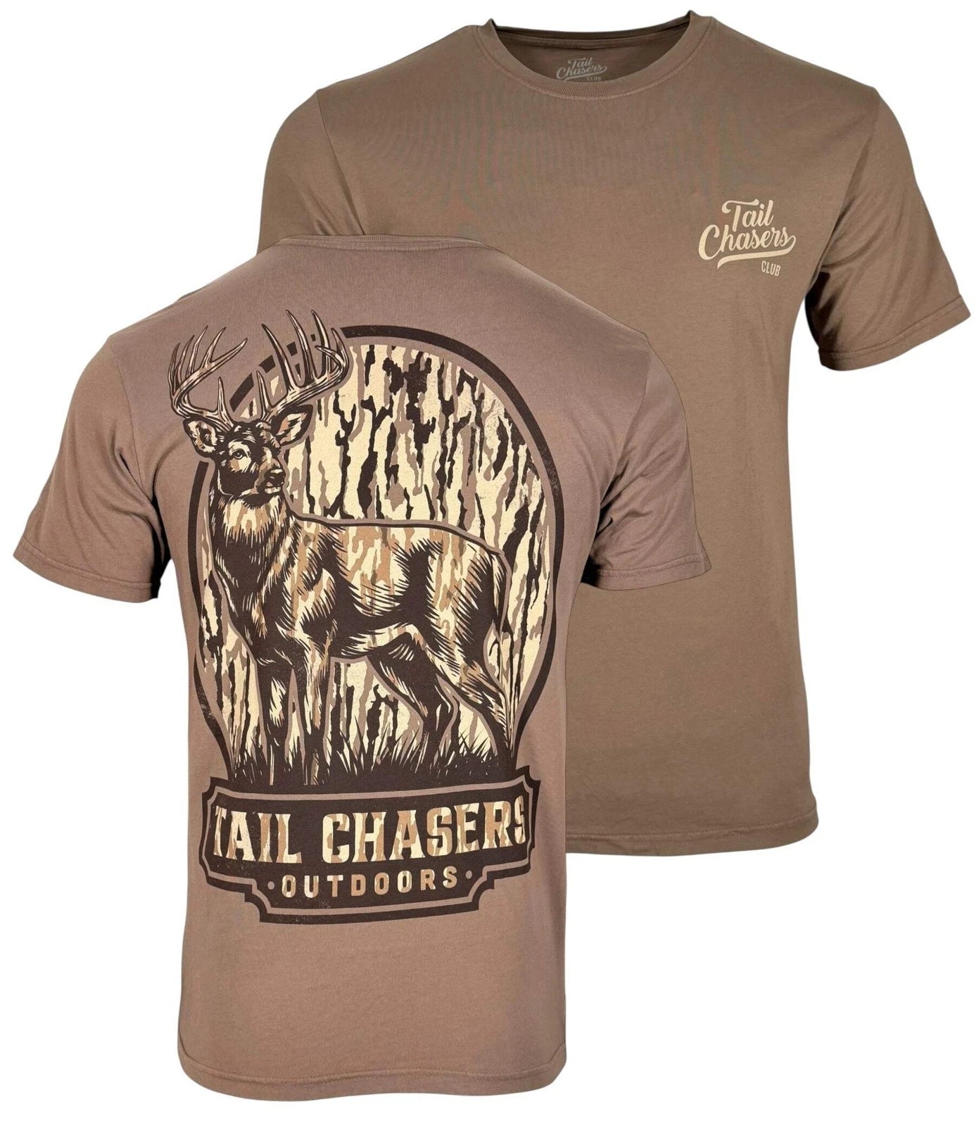 Tail Chasers Club Men’s T-shirt Deer Camo