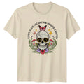 Boho Skull Butterfly Always Believe Celestial T-Shirt