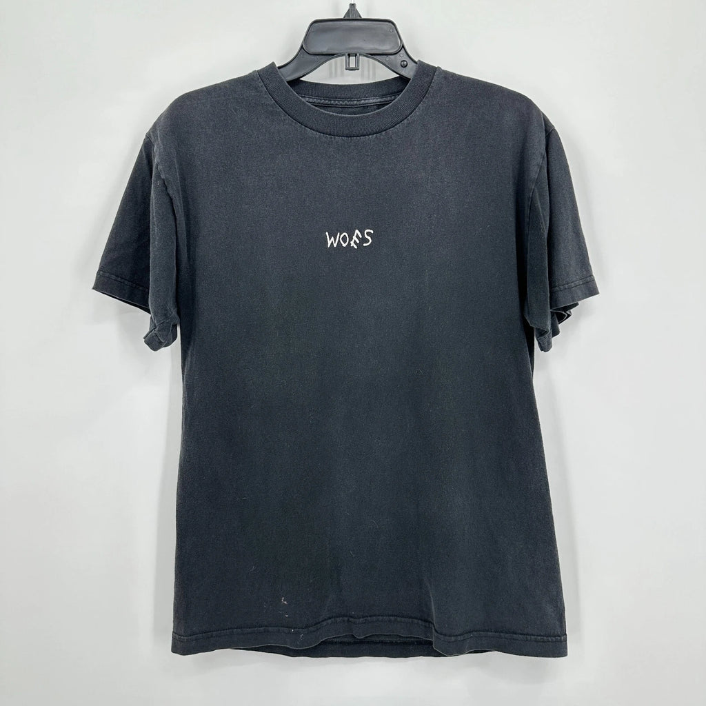 Eldon Drake Woes T-shirt Mens M Black White Minimalist Streetwear Rap Grunge