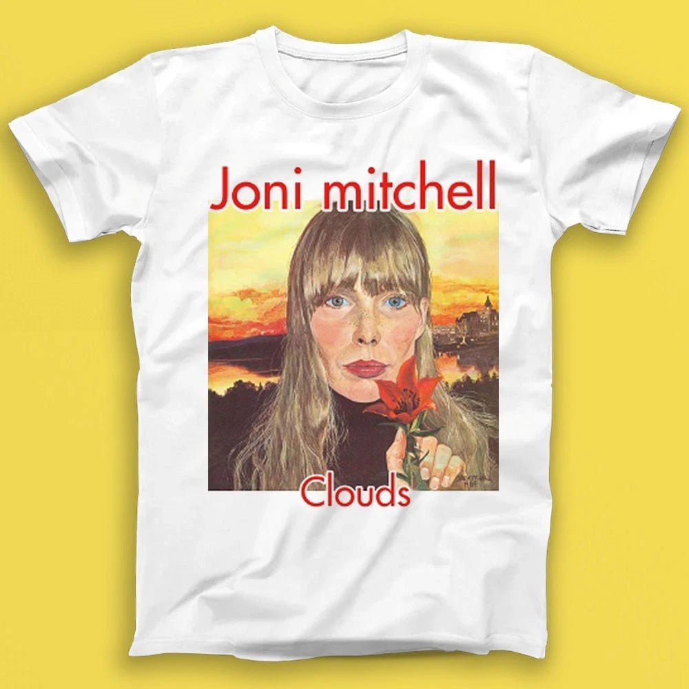 Joni Mitchell Clouds Ladies of Canyon Folk Music Gift Tee Tshirt T1880