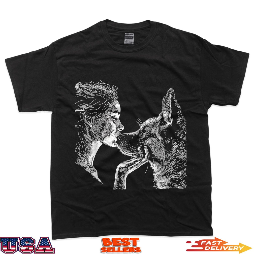 German Shepherd Mom Dog Art Lover Mother's Day T-Shirt