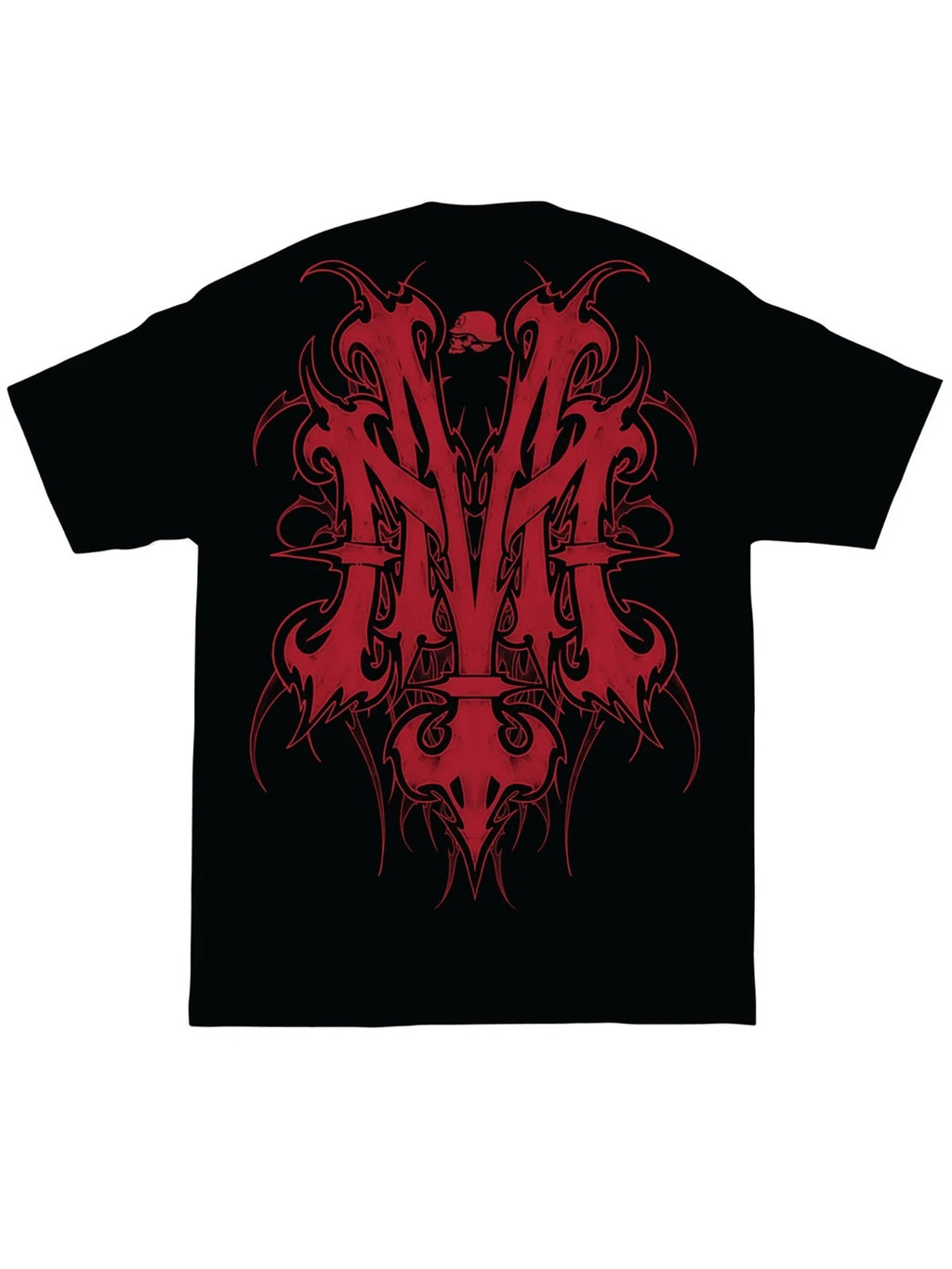 Metal Mulisha Men's Monogram Short Sleeve T-shirt Skull and Helmet Logo FMX Tee