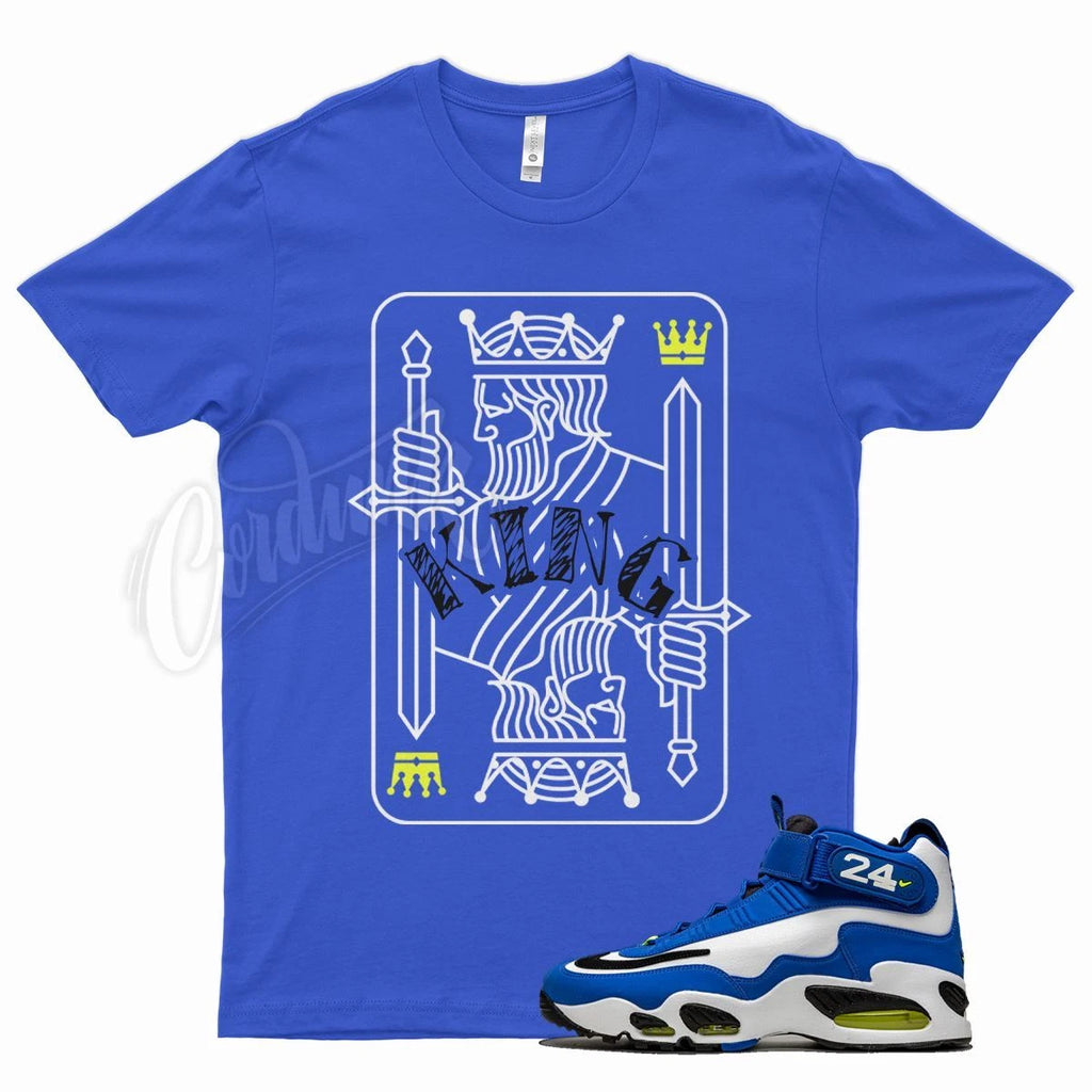 Royal KING T Shirt for N Air Griffey Max 1 Varsity Royal Volt Black White