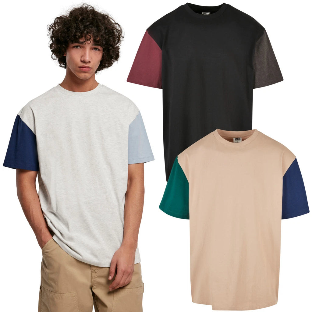 Urban Classics Organic Oversized Colorblock Tee Biobaumwolle T-Shirt Herren Men