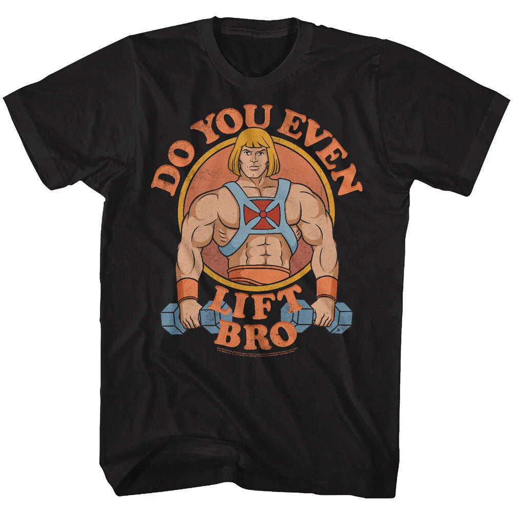Masters Of The Universe Cartoon He-Man Do You Even Lift Bro Men's T Shirt