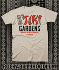 Retro Travel Tee T Shirt Vtg Art State Souvenir Florida Tiki Gardens