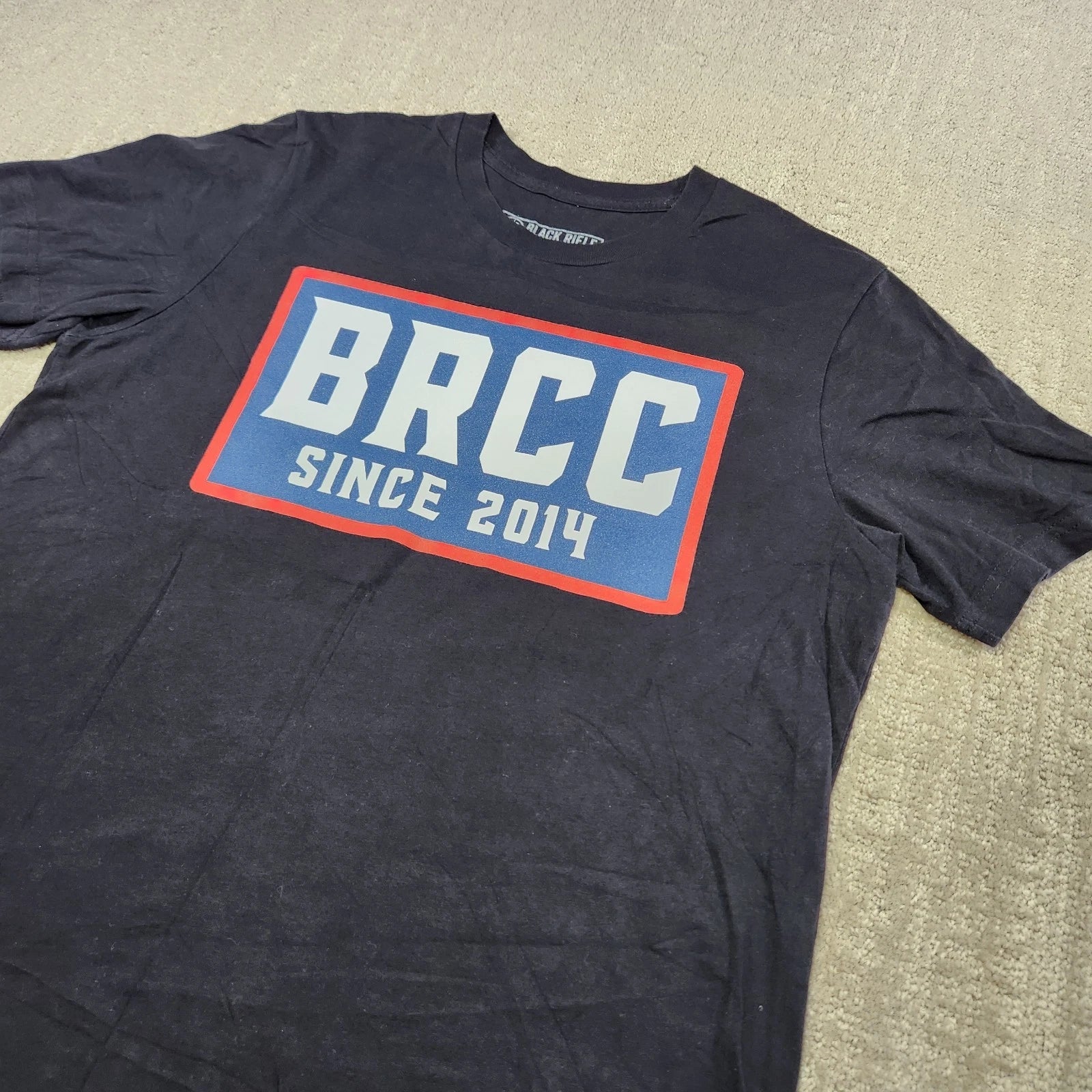 Black Rifle Coffee Company Shirt Men Large Black Graphic Tee USA Made Tactical