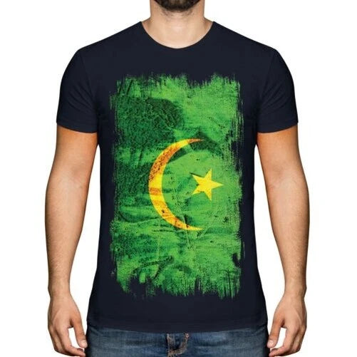 Mauretanien Grunge Flagge Herren T-Shirt Muritan M ? R? T? Ny ? Agawec