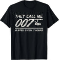 Fisherman Joke Dad - They Call Me 007 - Funny Fishing Humor T-Shirt