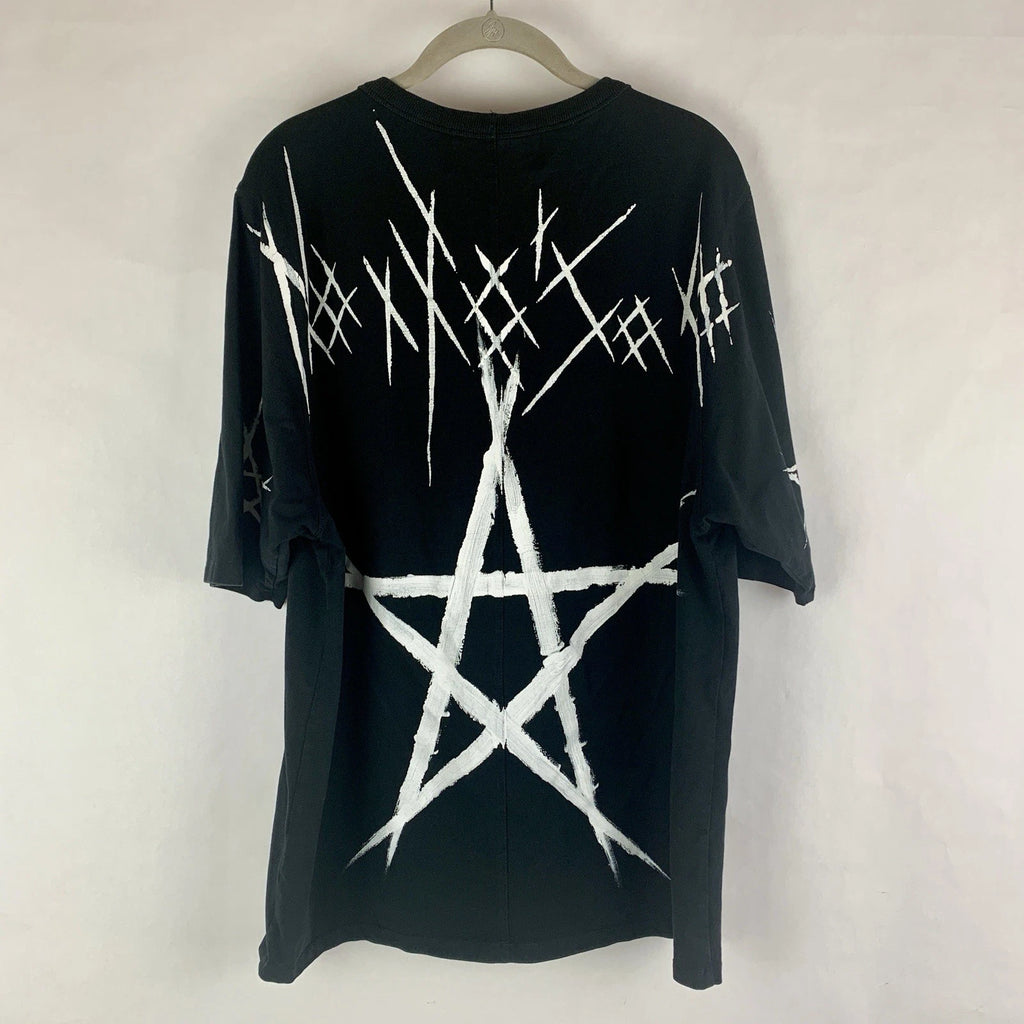 SMFK Tagged Shirt Tee Tshirt Black Streetwear Graffiti Designer Men’s Medium