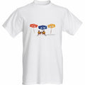 T Shirt Mens, Jens Craetive Design,  Kangaroos on Beach Saint Roopez Design