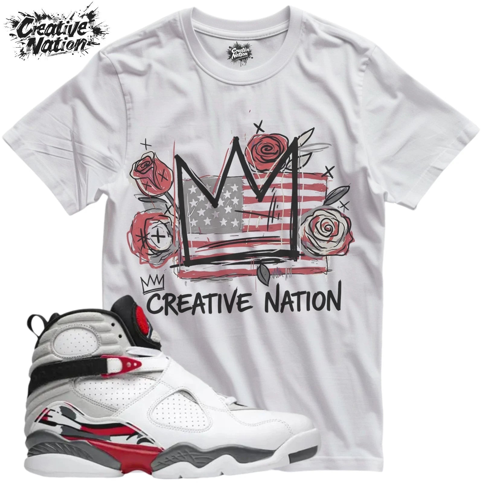 Shirt To Match 8 Unisex Tee Sneaker Shirt USA Shirt For Sneaker Tee Outfit