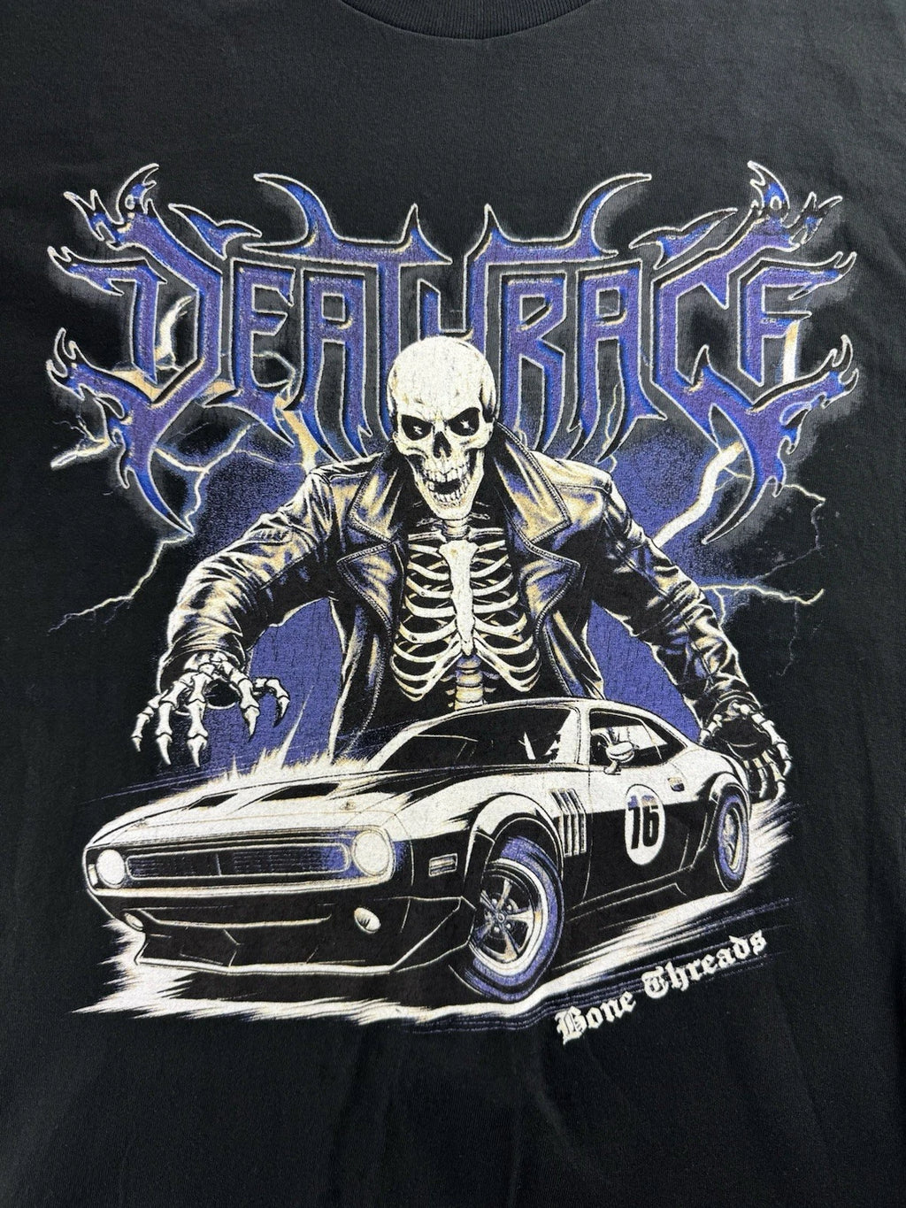 BrandMakers Deathrace Bone Threads Graphics Black T-shirt Men’s Size Large NWOT