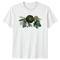 Watercolor Green Gold Botanical Foliage Womens T-Shirt Boho Chic Botanical