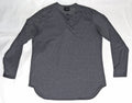 CUTS Elongated  Men's Solid Casual City Athleisure Minimalist Gray Shirt Size XL