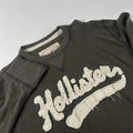 Hollister Men’s SZ XL VTG Y2K Gray Thermal Waffle Spell Out Long Sleeve Shirt