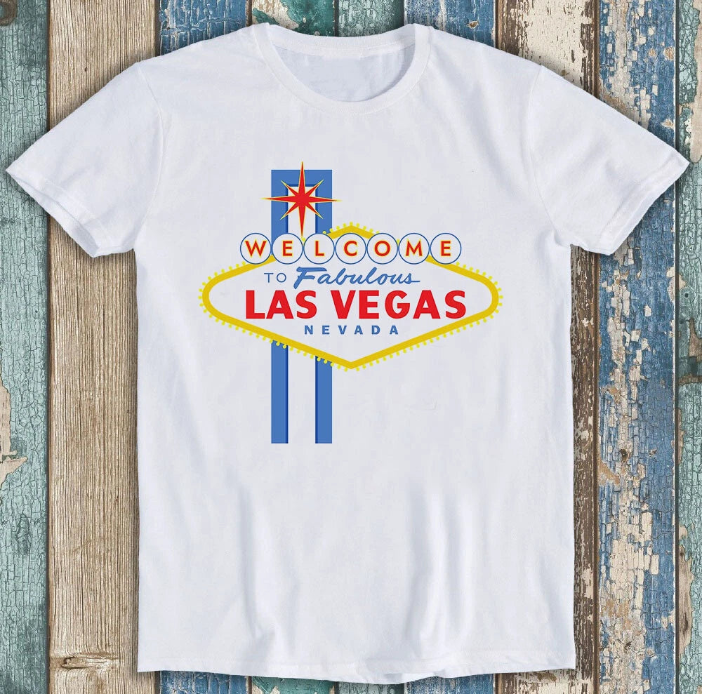 Las Vegas Sign Bachelor Bachelorette Party Funny Gift Tee T Shirt 2376
