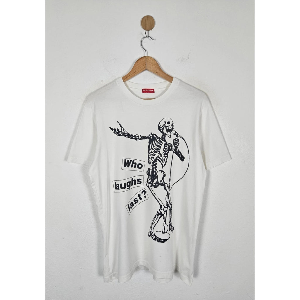 Who laugh Last Barbara Kruger pop art shirt