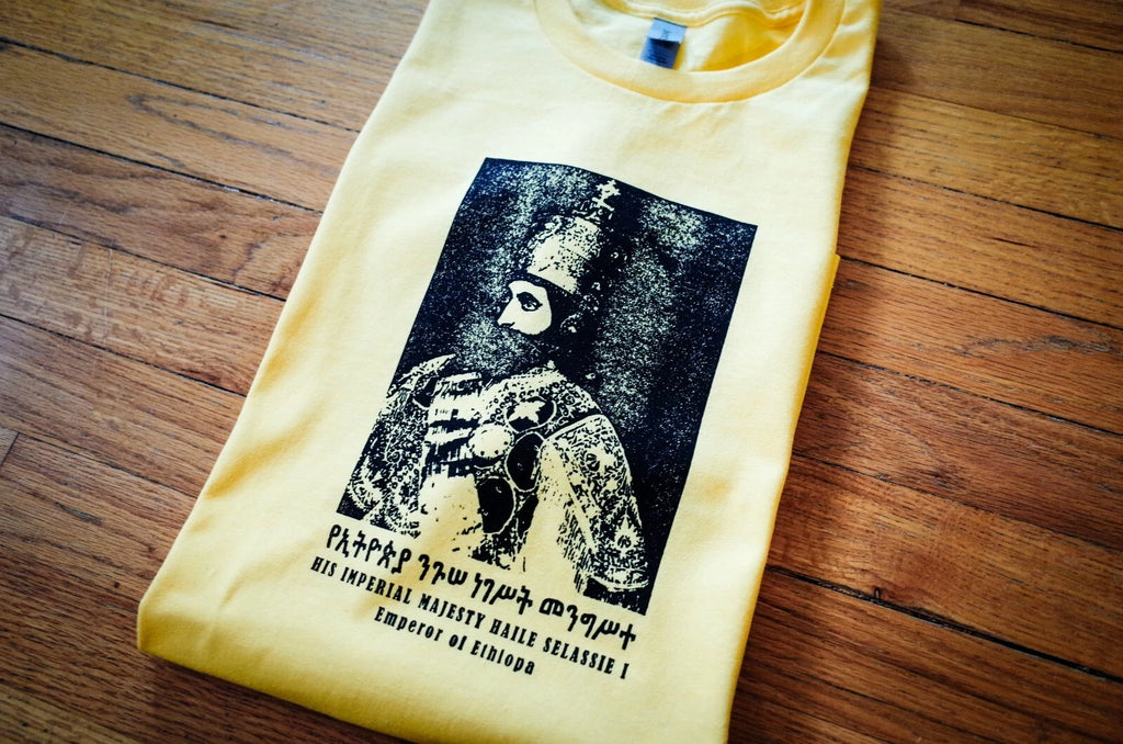 Vintage Haile Selassie I T-Shirt, Jah Rastafari, Africa, Rasta, Ethiopia, Reggae