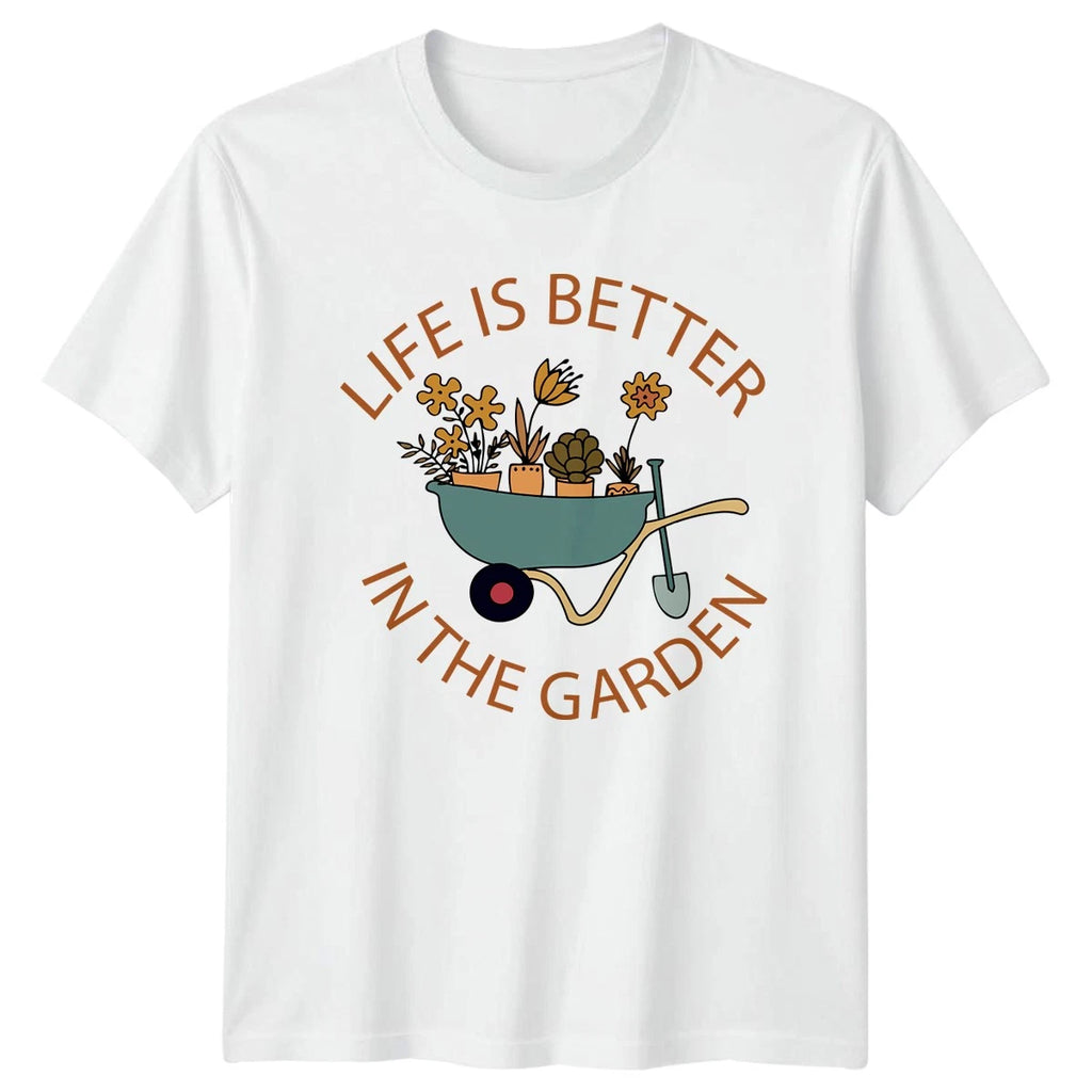 Life Is Better In The Garden T-Shirt Boho Gardener Gardening Mothers Day